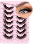 Kiromiro 6D Wispy Mink Lashes 17mm Fluffy Cat Eye