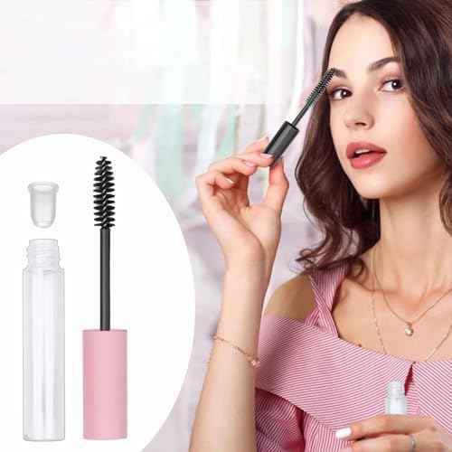 3 Pack 10ml Clear Mascara Tube with Wand, Empty Eyeliner Tube and Empty Lip Gloss Tubes, Premium Eyelash Cream Container Bottle with Leak Stoppers, Ideal Kit for DIY Cosmetics¡¦