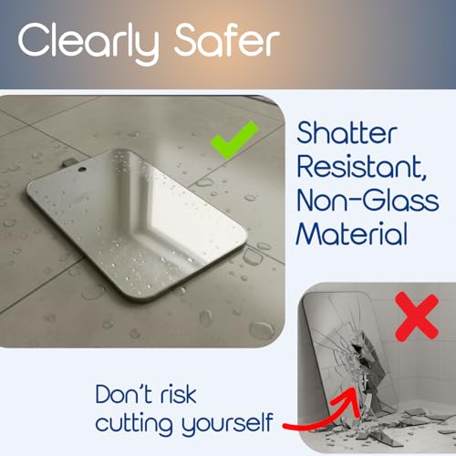 Fogless Shower Mirror for Shaving and Grooming - SereniBath