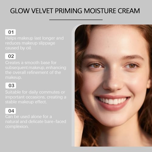 Glow Velvet Priming Moisture Cream Primer - 2Pc Set, 50ml