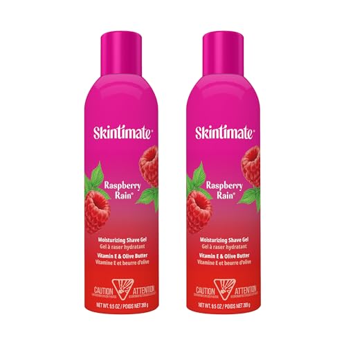 Raspberry Rain Shave Gel for Women - Moisturizing, Soothing, 9.5oz Duo