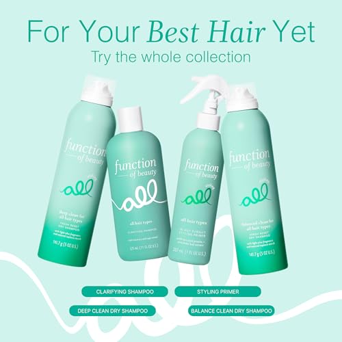 Function of Beauty Heat Protection Spray for Hair, In Hot Pursuit - Lightweight Thermal Heat Protectant Styling Primer with Flexible Hold - Frizz Control & Added Shine with Zero Crunch or Residue