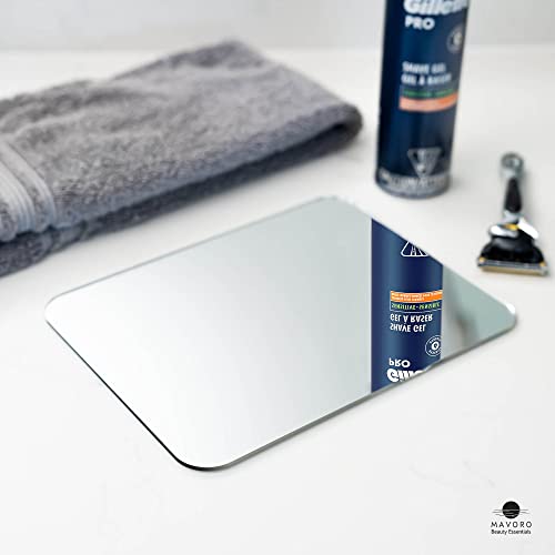 Mavoro 7x9" Acrylic Shower Shaving Mirror with 3M Adhesive
