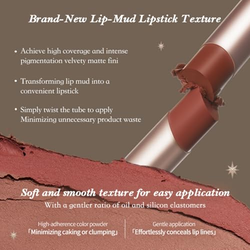 Flower Knows C01 Starry Cross Matte Lipstick - Vegan Velvet Nude Peach
