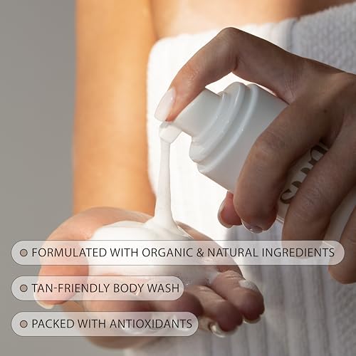 Cactus & Agave Foaming Body Wash by Sunna - Hydrating Cleanser - Packed with Antioxidants - Tan-Friendly Formula - Made in Canada - 200ml