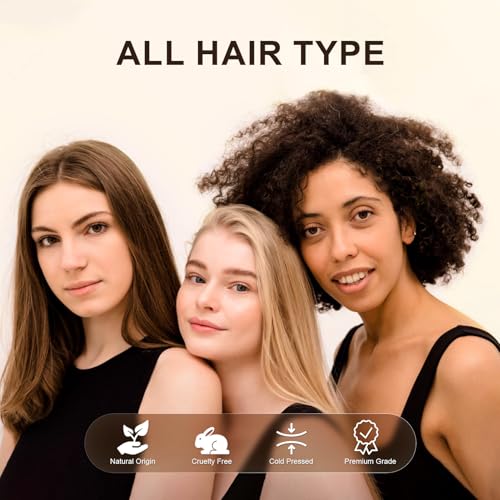Yoken Organic Argan Oil 16oz - Cold Pressed for Hair, Face & Skin
