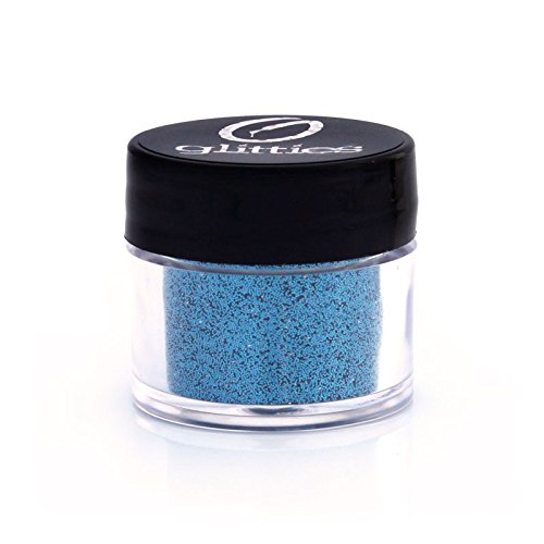 GLITTIES - Blue Jewel - Cosmetic Grade Fine (.008") Loose Glitter Powder Safe for Skin! Perfect for Makeup, Body Tattoos, Face, Hair, Lips, Soap, Lotion, Nail Art - (10 Gram Jar)