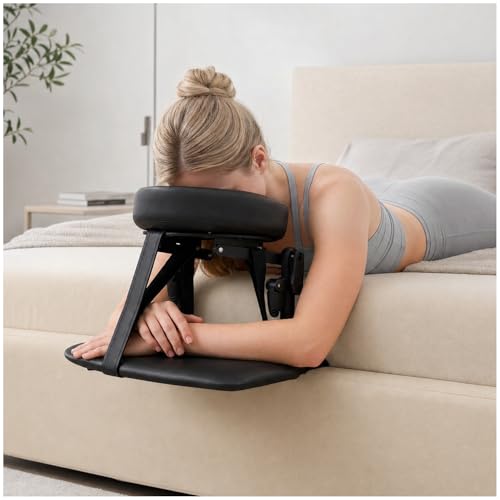 Adjustable Massage Face Cradle for Bed with Memory Foam Pillow