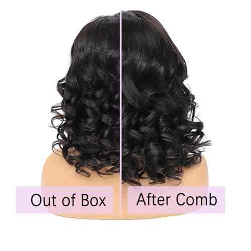 Wear and Go Glueless Wigs Human Hair Pre Plucked Pre Cut 5x5 HD Lace Closure Wigs Upgraded Transparent Body Wave Lace Front Wigs for Black Women with Natural Hairline 180 Density 14 Inch