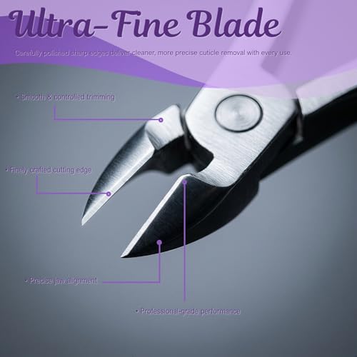 2 Pack Stainless Steel Cuticle Nipper & Pusher Set - Manicure Pedicure Tools