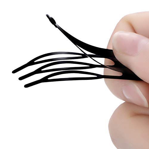 Chinco Black Metal Snap Hair Clips 24 Pack - 2 Inch Double Grip
