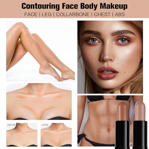Contour Stick Duo - Dual-Ended Highlighter & Bronzer for Face Shaping