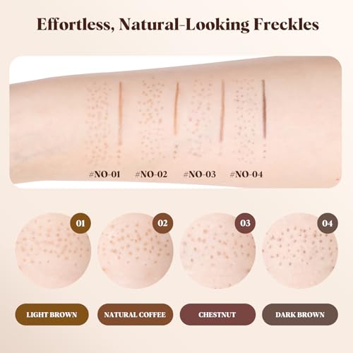 Freckle Pen Set 4 Colors - Waterproof Fake Freckles Makeup