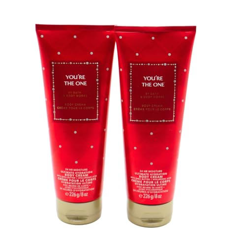 Bath & Body Works YOU¡¯RE THE ONE Ultimate Hydration Body Cream 2-piece Gift Set with a Blue Bow for Holidays ? 8 oz