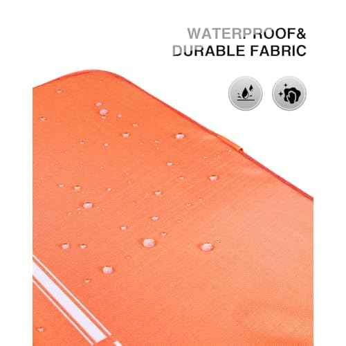 Travel Toiletry Bag for Women Men - Portable Large Hanging Organizer Makeup Bag for Cosmetic, Shampoo, Conditioner, Brushes Set, Cosmetic Travel Accessories Essentials, Orange