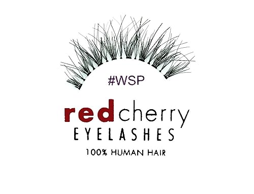 Red Cherry #WSP Human Hair False Eyelashes - 6 Pairs