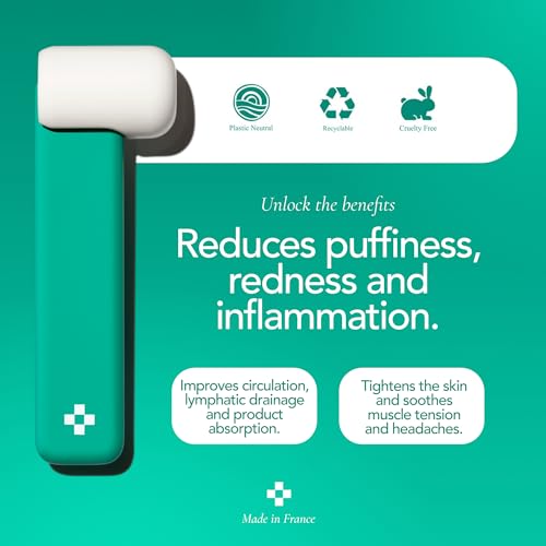 Dor? - Le Gla?on Facial Ice Roller for Puffiness, Wrinkles & Redness | Face Roller for Women & Men | Skin Care Tools for Lymphatic Drainage & Tightening | Gua Sha Ice Roller Alternative for Self-Care
