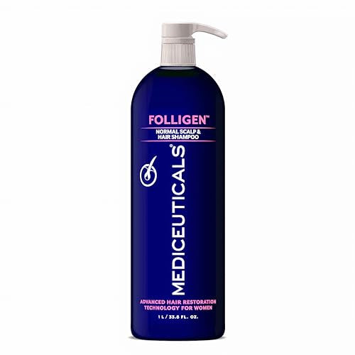 Mediceuticals Folligen Shampoo for Women - Anti-Shedding Shampoo for Women 33.8 oz / 1 Liter