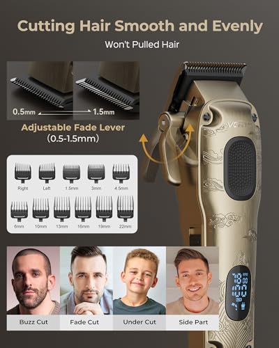 VGRPRO 3-in-1 Cordless Hair Clipper, Beard Trimmer & Foil Shaver Kit