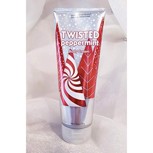 Bath & Body Works TWISTED PEPPERMINT 24 Hour Moisture Ultra Shea Body Cream 8 oz / 226 g