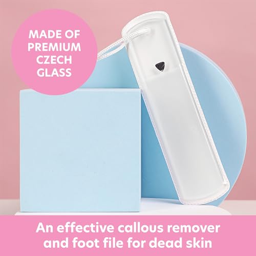 Bona Fide Beauty Czech Glass Foot File - Dual-Sided Callus Remover
