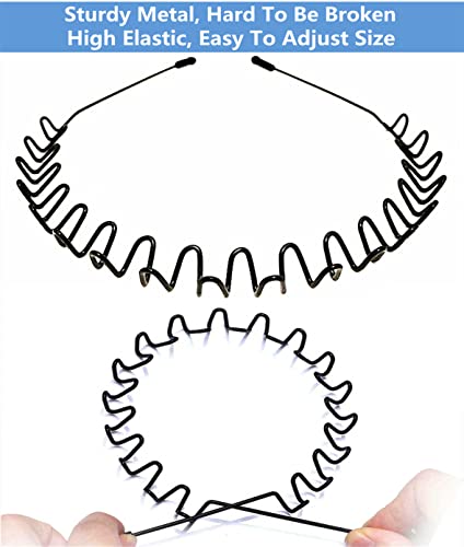 Metal Hair Band Non-Slip Headband for Men & Women Sports