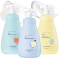 GOONGBE Kids Hair & Body Care Set Silky Shampoo, Mild Body Wash & Lotion Bundle for Sensitive Skin