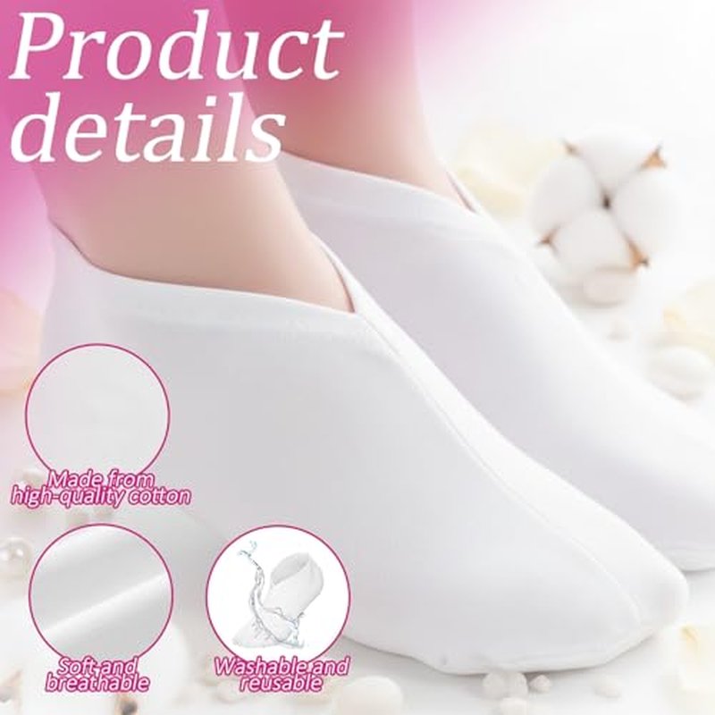 3 Pairs Moisturizing Socks for Overnight Foot Care