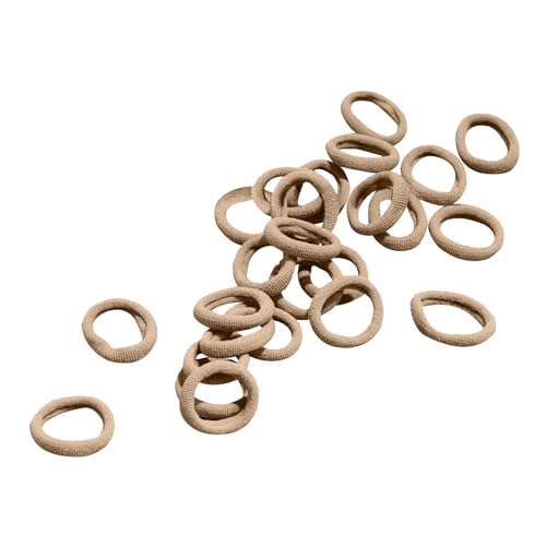 Gimme Beauty No Snag Braid Ends - Seamless Nylon & Spandex Hair Ties for Braids - No-Snag Gentle Hold Design - Zero-Dent, Daily Hair Accessories - 25 Pack, Blonde