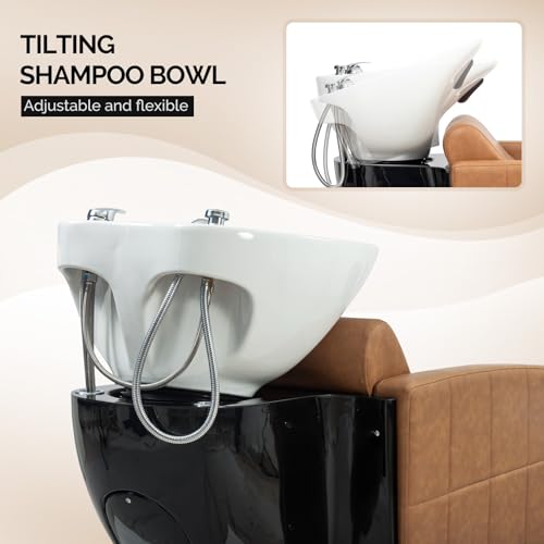 OmySalon Shampoo Chair & Bowl Backwash Unit for Salons