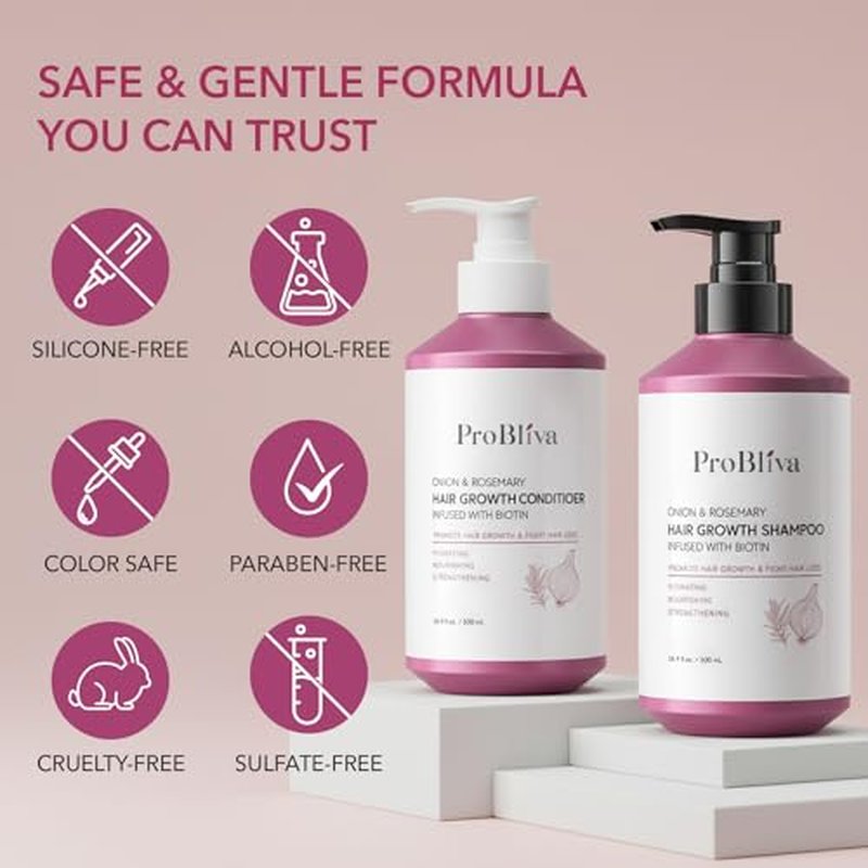 ProBliva Onion & Rosemary Hair Growth Shampoo & Conditioner Set