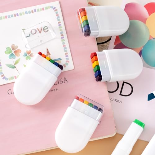 SmallCat Rainbow Face Paint Sticks, 4-Pack Water-Based Festival Makeup