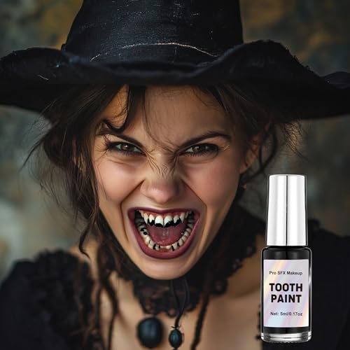 Black Tooth Paint for Halloween Cosplay & SFX Makeup