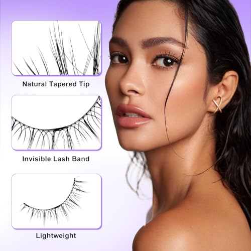Magnetic Eyelashes with Applicator - Reusable, No Glue, Waterproof (4 Pairs)