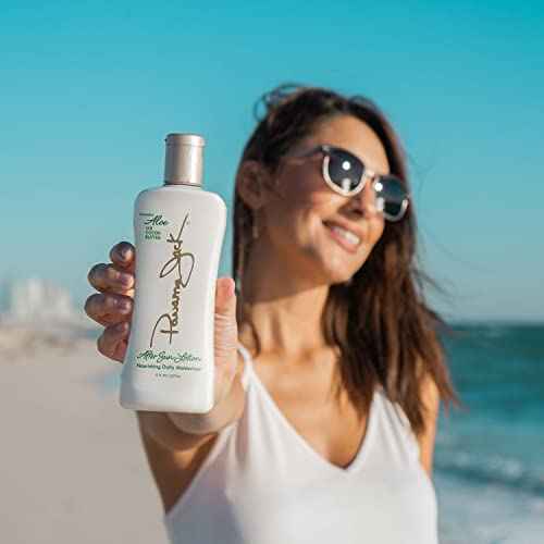 Panama Jack Aloe Moisturizer Lotion - After Sun Daily Skincare, Contains Aloe, Cocoa Butter, Olive & Hemp Seed Oils with Vitamin E, 8 FL OZ (Pack of 12)
