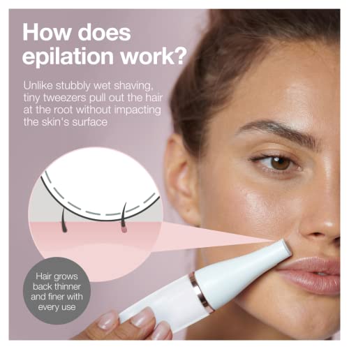 3-in-1 Facial Epilator and Cleansing Brush with Toning Head