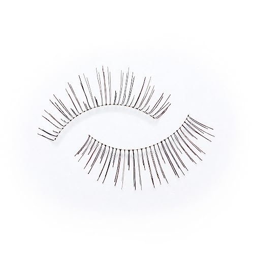 Eylure Naturals No. 020 Reusable Eyelashes, Adhesive Included, Black, 4 Pair