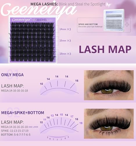 Geeneiya Exhaust Kit-F Lash Clusters Kit with Bond, Seal, Remover & Tools for DIY & Professional Use