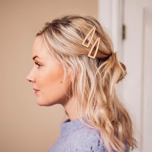 Double Grip Metal Hair Clips Set - 10 Colors for Thin & Thick Hair