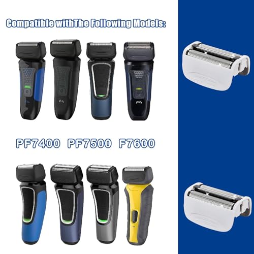 3PCS Shaver Replacement Foil Compatible with Remington PF7400, PF7500, and PF7600 Foil Shavers,(White)