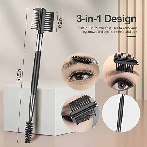 SWEET VIEW Eyelash Comb Set 3-Pc Lash Separator & Eyebrow Brush