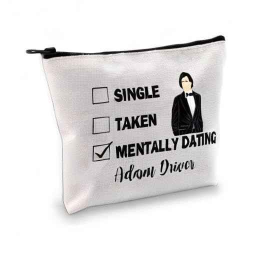 G2TUP A D inspired Gift Dating A D Makeup Bag A D Fan Cosmetic Bag A Merch Zipper Travel Bag (Dating A White Bag)