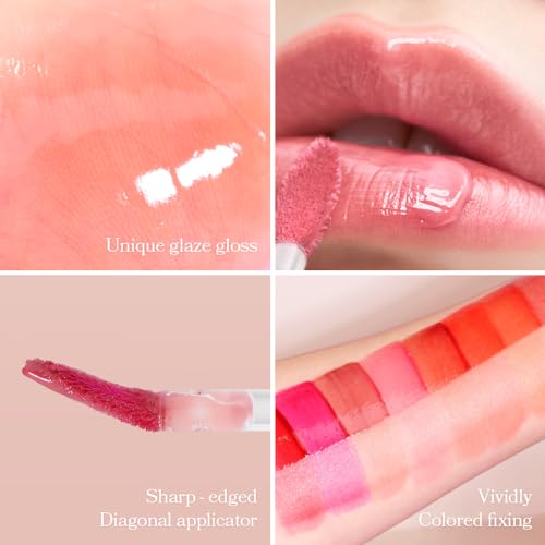 mude Glacé Lip Tint 01 Own pink Long-Lasting Liquid Stain Buildable Layer with Glossy Finish for Juicy Glowy Lips K-Beauty K-Cosmetics