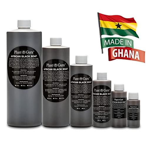 African Black Soap Liquid 1 Gallon 100% Raw Pure Natural From Ghana, Acne Treatment, Aids Against Eczema & Psoriasis, Dry Skin, Scar and Dark spot Removal, Pimples and Blackhead, Face & Body Wash