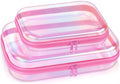 Clear Makeup Bag Toiletry Organizer - 2pcs Waterproof Travel Set