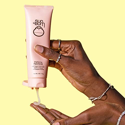 Sun Bum Skin Care Brightening Face Scrub | Vegan and Cruelty Free Exfoliating and Smoothing Scrub with Vitamin C | 4 oz