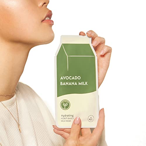 ESW Beauty Avocado Banana Milk Hydrating Plant-Based Milk Mask Multipack