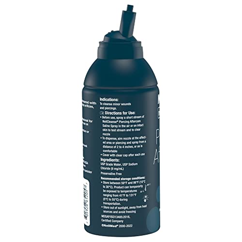 NeilMed NeilCleanse Piercing Aftercare Fine Mist 6.3oz - Sterile, Preservative-Free