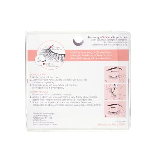 Kiss Lash Couture Naked Drama False Eyelashes 14mm