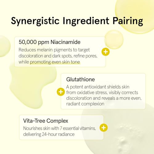 ONE THING Niacinamide Glutathione Serum (1.69 fl.oz / 50ml), Korean Skincare, Hydrating and Soothing serum for face